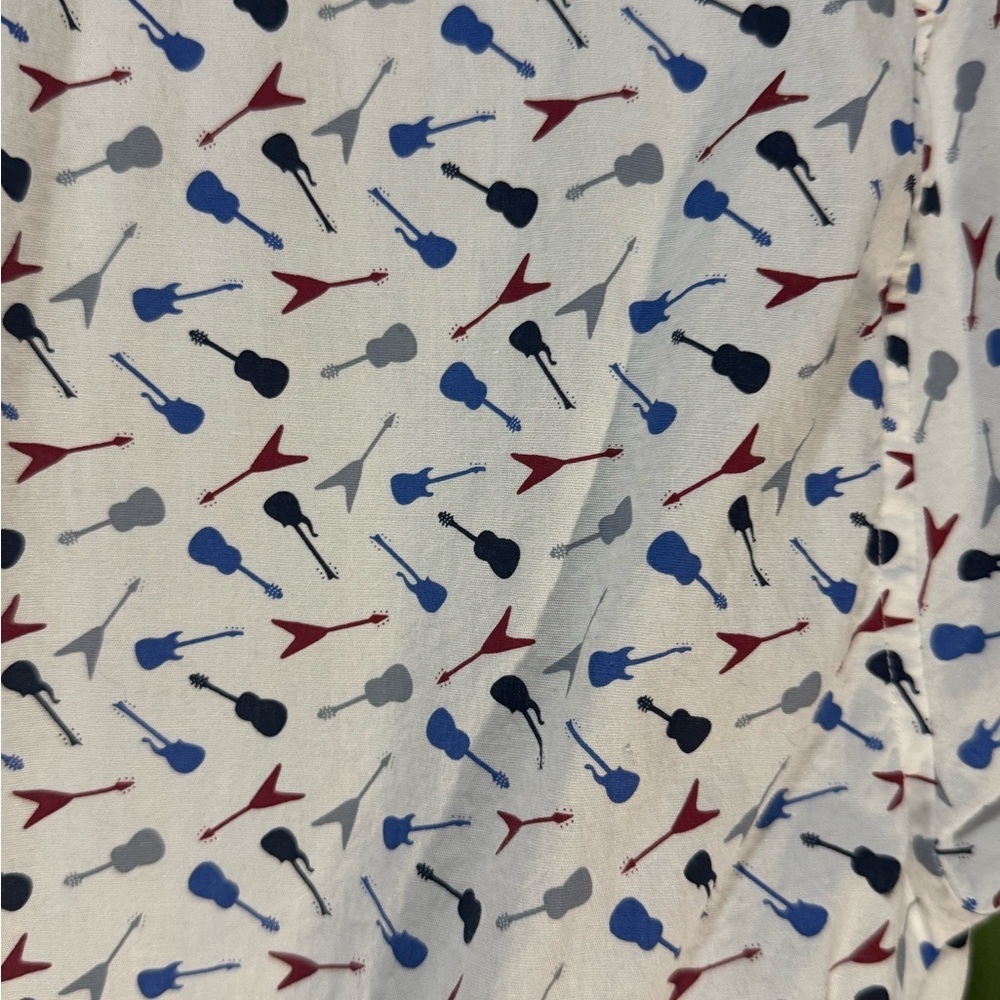 Ben Sherman White Shirt with Multicolor Pattern - Picture 8 of 8